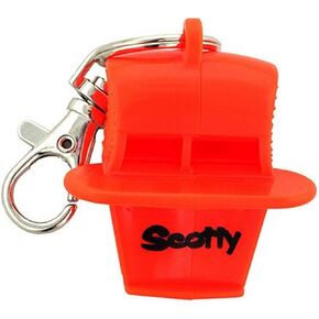 Scotty #780 LifeSaver Whistle,Silver/Red