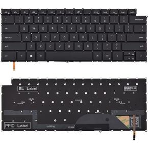 Backlit Replacement Keyboard Compatible with Dell XPS 15 9500 P91F 9510 9520 XPS 17 9700 P92F 9710 9720, Precision 5550 5560 5570 5750 5760 5770 with Backlight