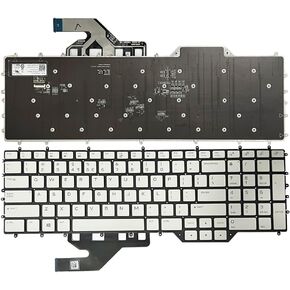 GinTai Laptops Keyboard Backlit US Replacement for Dell Alienware M17 R2 M17 R3 0C5VV3 PK132VQ2F01 RGB