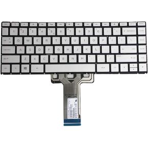 GinTai US Laptops Keyboard with Backlit Replacement for HP Pavilion X360 14-BA 14T-BA 14M-BA 14-BS Series/14-BW 14-BF 14m-CD 14m-DH 14m-CF 14-DK (G) Silver in Kuwait