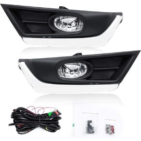 RP Remarkable Power, FL7161 Fit For 2017 17 18 CRV Fog Lights Bumper Lamps Front Left & Right w/Wiring