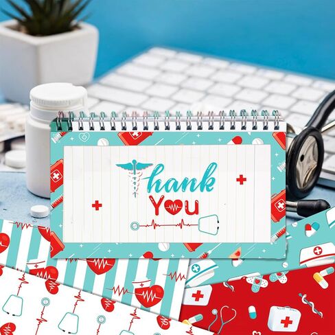 24 Sheets Nurse's Day Pattern Paper, 12" x 12" Patterned Cardstock Paper Scrapbooking Supplies Paper Vintage Decorative Craft Paper for DIY Card Making Photo Album Junk Journal Decor in Kuwait