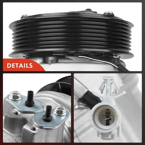 A-Premium Air Conditioner AC Compressor with Clutch Compatible with Scion tC 2.4L 2007-2010 Coupe in Saudi Arabia