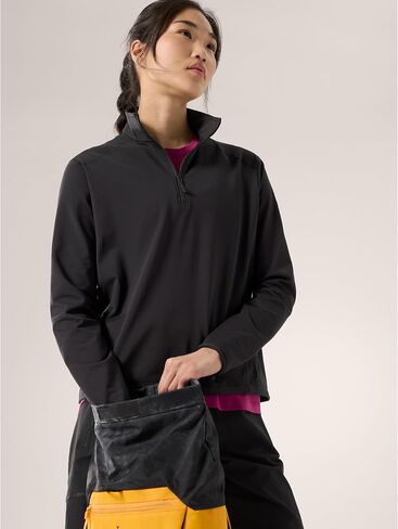 Arc'teryx Kyanite Lightweight Zip Neck Women's | Light Comfortable Performance Stretch Fleece Pullover in Saudi Arabia