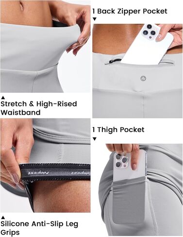 Womens Cycling Shorts Padded Mountain Bike Road Biking Biker 2 in 1 Padding Bicycle Cycle Shorts with Zipper Pockets in Saudi Arabia