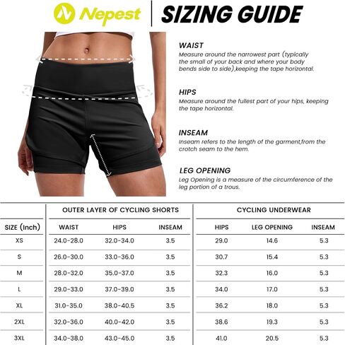 Womens Cycling Shorts Padded Mountain Bike Road Biking Biker 2 in 1 Padding Bicycle Cycle Shorts with Zipper Pockets in Saudi Arabia
