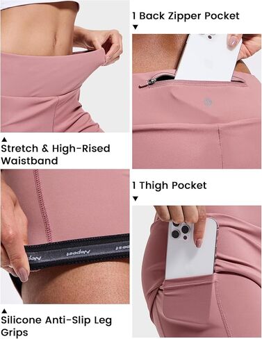 شورت نسائي مبطن لركوب الدراجات الجبلية لركوب الدراجات على الطرق 2 في 1 شورت مبطن لركوب الدراجات مع جيوب بسحاب in Kuwait