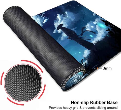 Full Moon on Sea Mouse Pad, Attractive Scenery Large Mouse Pads, Anti-Slip Rubber Base XXL Mouse Pad for Full Desk in Saudi Arabia