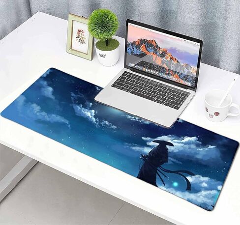 Full Moon on Sea Mouse Pad, Attractive Scenery Large Mouse Pads, Anti-Slip Rubber Base XXL Mouse Pad for Full Desk in Saudi Arabia