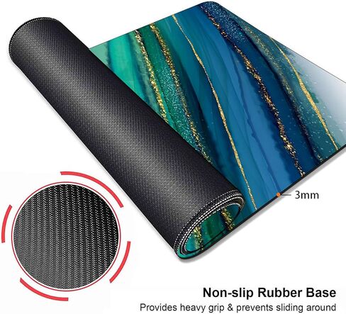 Full Moon on Sea Mouse Pad, Attractive Scenery Large Mouse Pads, Anti-Slip Rubber Base XXL Mouse Pad for Full Desk in Saudi Arabia