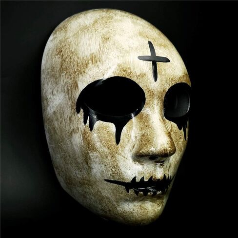 Purge Mask for Adult Halloween costumes: Cross and God Masks, Scary Horror Face, for Cosplay Masquerade Clown Party in Saudi Arabia