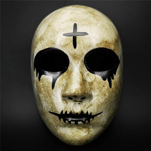 Purge Mask for Adult Halloween costumes: Cross and God Masks, Scary Horror Face, for Cosplay Masquerade Clown Party in Saudi Arabia