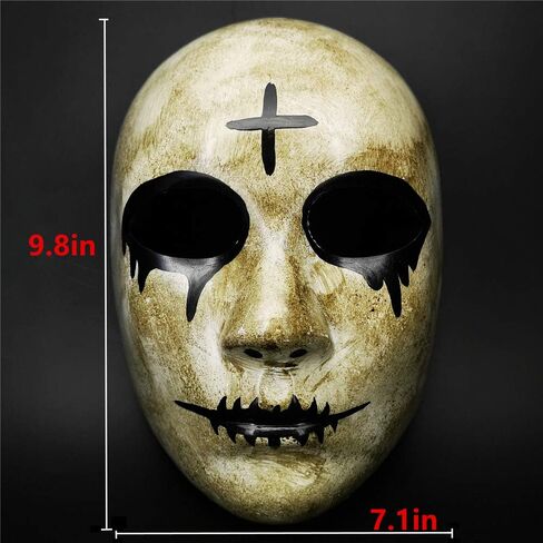 Purge Mask for Adult Halloween costumes: Cross and God Masks, Scary Horror Face, for Cosplay Masquerade Clown Party in Saudi Arabia