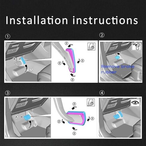 مكافحة زلة الفرامل مسرع الغاز مخلب وسادة دواسة غطاء دواسة القدم متوافق مع ميني هاتش للتحويل كوبيه كونتري مان كلوبمان R60 F55 R56 R57 F57 R59 MT نموذج الأجزاء الداخلية in Kuwait