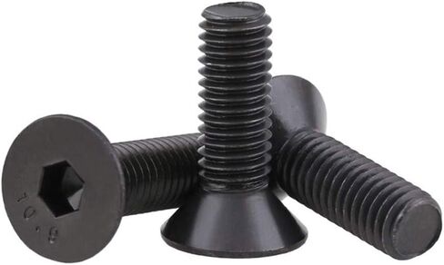 FullerKreg M4-0.7 x 8mm DIN 7991 Hex Drive Class 10.9 Black Oxide Finish Alloy Steel Flat Socket Cap Screw (Pkg of 100) in Saudi Arabia