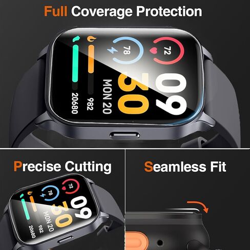 Screen Protector, 6 Pack TPU Clear Film Compatible for Boquaw P90 1.85 Inches Smart Watch in Saudi Arabia