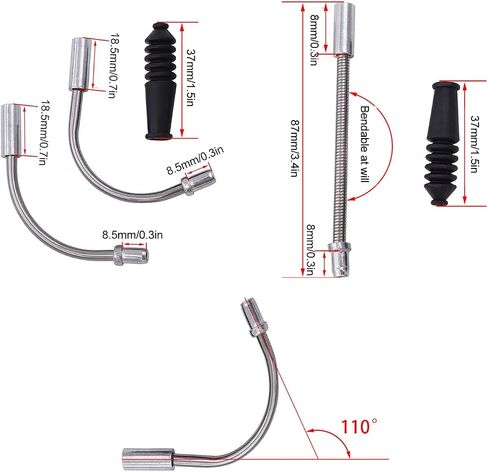 Bicycle Cycling Brake Pipe, Bike Brake Cable Housing Kit, Bicycle Brake Noodle Cable Pipe Bendable Brake Tube for Mountain Bikes Road Bikes BMX in Saudi Arabia