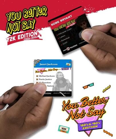 Urban Intellectuals Black History Trivia Cards - You Better Not Say 00s-10s Edition Family Pop Culture Games - Guess Who Music Party Game Nights in Saudi Arabia