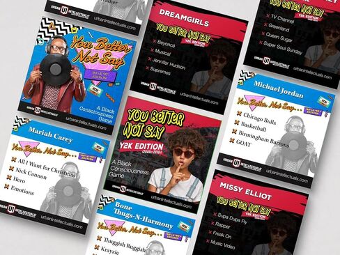 Urban Intellectuals Black History Trivia Cards - You Better Not Say 00s-10s Edition Family Pop Culture Games - Guess Who Music Party Game Nights in Saudi Arabia