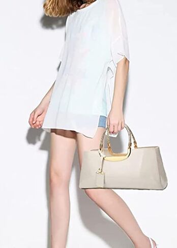 Top-handle Handbags Purse Tote for Women Patent PU Satchel Gloss Wedding Shoulder Crossbody Bag in Saudi Arabia