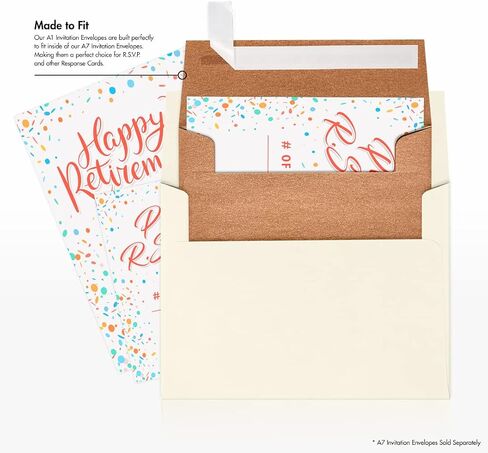 LUXPaper 4Bar A1 Invitation Envelopes | Peel & Press | 3 5/8" x 5 1/8" | Copper Metallic | 80lb. Text | 50 Qty in Saudi Arabia