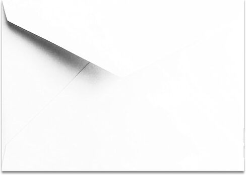 Baronial 25 - A7 (5-1/4 x 7-1/4) Lee size 70lb Bright White Envelopes Pointed Flap for 5 x 7 Greeting Cards, Invitations, Weddings Birth Showers from The Envelope Gallery in Saudi Arabia