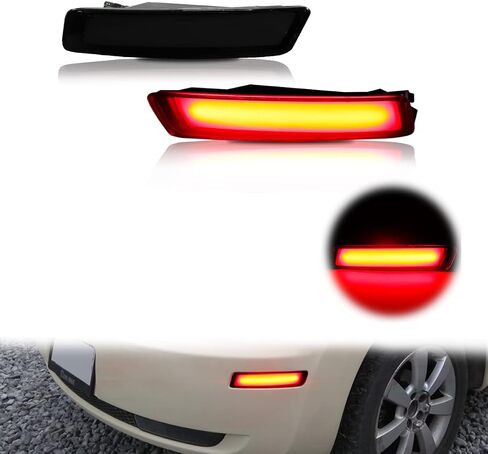 ADIIL Smoked Lens Red LED Rear Side Marker Signal Lights For 2006-2010 VW Volkswagen Beetle（2PCS Passenger and Driver Side）,Rear Bumper Side Fender Lamps in Saudi Arabia