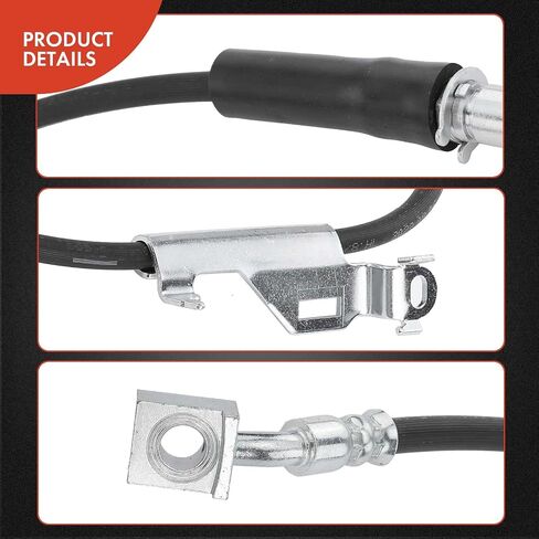 A-Premium Front Passenger Brake Hydraulic Hose Compatible with Cadillac Models - CTS 2012 2013 3.0L 3.6L AWD in Saudi Arabia