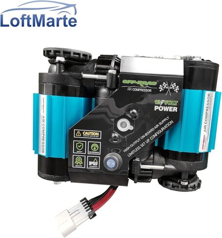 ضاغط هواء مزدوج CKMTA12 12 فولت عالي الإخراج عالمي على اللوحة التوأم لتضخيم الإطارات in Kuwait