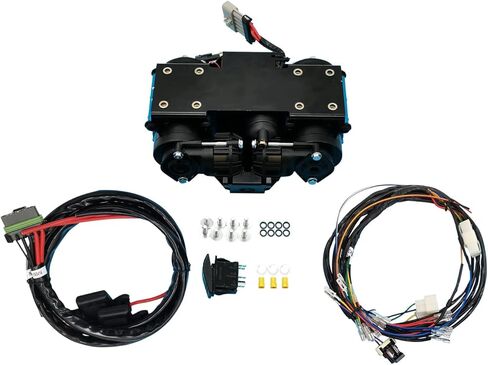 ضاغط هواء مزدوج CKMTA12 12 فولت عالي الإخراج عالمي على اللوحة التوأم لتضخيم الإطارات in Kuwait