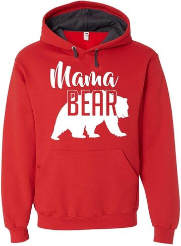 Mama Bear Hoodie Mom Women Soft Hoodie Adult Unisex Men's Women's in Kuwait