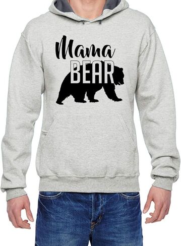 Mama Bear Hoodie Mom Women Soft Hoodie Adult Unisex Men's Women's in Kuwait