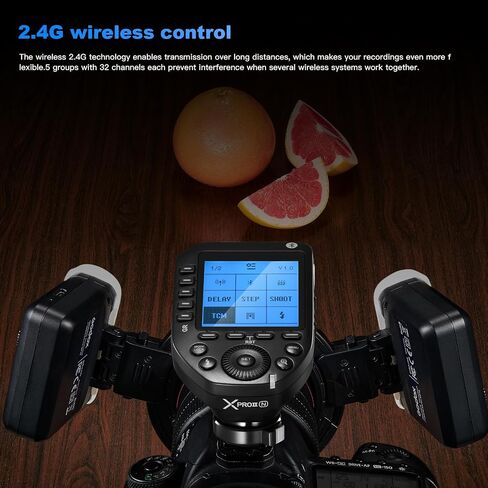 Godox MF12 Compact Camera Flash 2 Pick Set, MF12-K2 2.4G 12W TTL Macro Flash Mini Speedlite 2-Light Kit with XproiiS for Sony Camera N2 in Saudi Arabia
