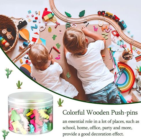 Decorative Push Pins Set Cute Cactus Llama Flamingo Alpaca Leaf Push Pins Thumb Tacks for Cork Board Cinco de Mayo Home Office Classroom Photos Wall, Maps, Bulletin Board, 15 Styles (30 Pieces) in Saudi Arabia