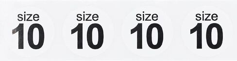 Shoe Size Blank White Stickers for Retail Clothing 0.75 Inch 500 Total Adhesive Labels in Saudi Arabia