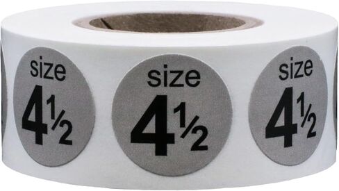 Shoe Size Blank White Stickers for Retail Clothing 0.75 Inch 500 Total Adhesive Labels in Saudi Arabia