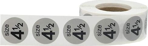 Shoe Size Blank White Stickers for Retail Clothing 0.75 Inch 500 Total Adhesive Labels in Saudi Arabia