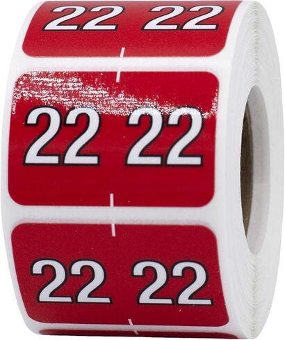 2022 Year Barkley Compatible Filing Medical Healthcare Labels 1 x 1.5 Inch 500 Total Stickers in Saudi Arabia