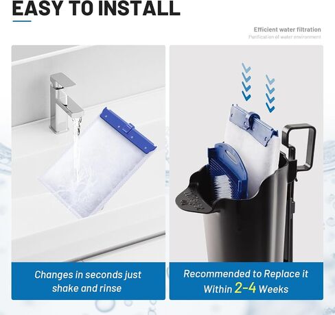 16 Pack Large Filter Cartridges Compatible with Tetra Whisper Bio-Bag Filters, Replacement Filter Cartridge for TetraFauna ReptoFilter, Tetra Whisper 20i,40i/IQ20,30,45,60/PF20,30,40,60 Filters in Kuwait