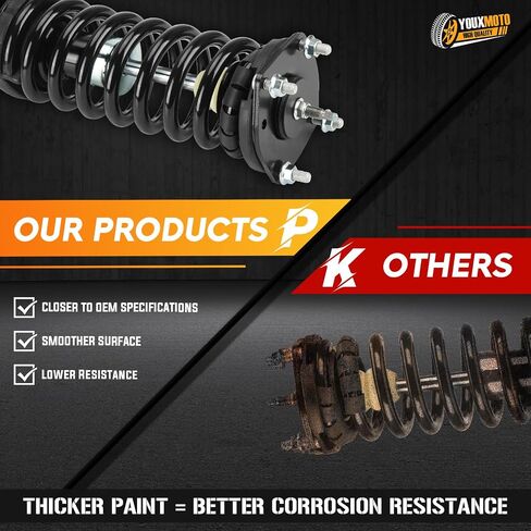 Front+Rear Complete Struts Shock Absorbers Spring Assembly Fit for Jeep Grand Cherokee 2005 2006 2007 2008 2009 2010, 171377L 171377R 4911278 (Set of 4) in Saudi Arabia