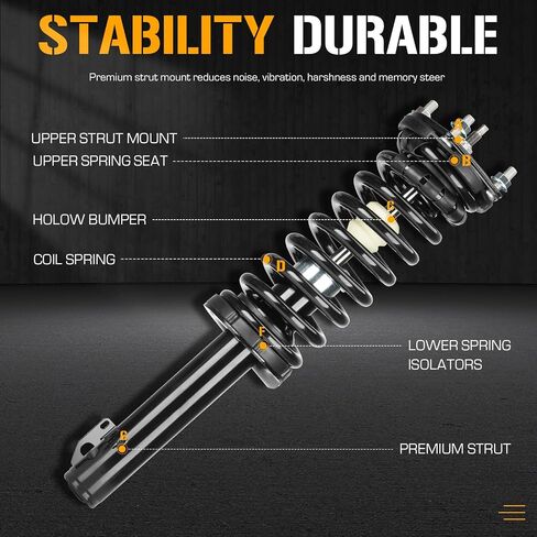Front+Rear Complete Struts Shock Absorbers Spring Assembly Fit for Jeep Grand Cherokee 2005 2006 2007 2008 2009 2010, 171377L 171377R 4911278 (Set of 4) in Saudi Arabia