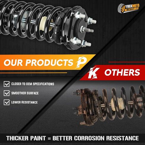 Front+Rear Complete Struts Shock Absorbers Spring Assembly Fit for Jeep Grand Cherokee 2005 2006 2007 2008 2009 2010, 171377L 171377R 4911278 (Set of 4) in Saudi Arabia