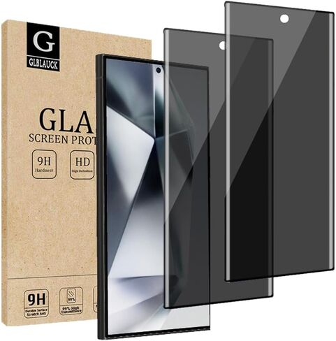 [2-Pack] Privacy Screen Protector for Samsung Galaxy S23 Ultra, 9H Hardness Anti-Spy 3D Curve Edge Tempered Glass Screen Protectors for Samsung Galaxy S23 Ultra 6.8 inch in Kuwait