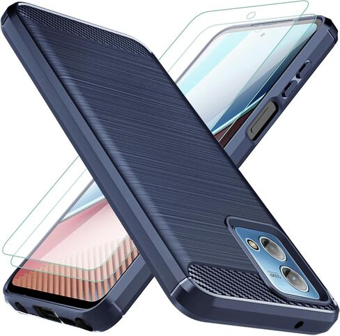 حافظة هاتف Osophter لهاتف Moto G Stylus 2023: مع قطعتين واقي شاشة مرن ممتص للصدمات من مطاط TPU لهاتف Motorola G Stylus 2023 4G (أسود) in Kuwait