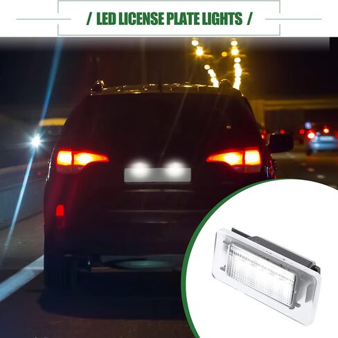 Motoforti LED License Plate Lights, Rear Tag Light Kit Assembly, for Nissan Altima 2019-2022, ABS, 26510-8990E, White Light, 2 Pcs in Saudi Arabia