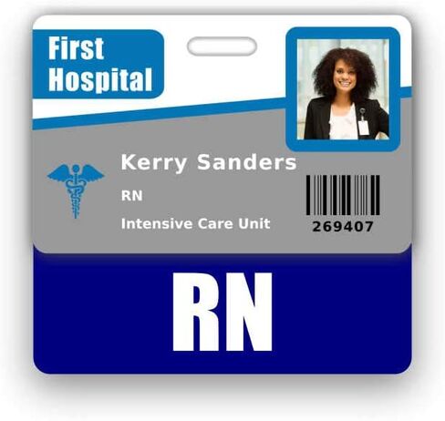 RN Badge Buddy أفقي مع مخططات تحويل الطول والوزن (قياسي، وردي) in Saudi Arabia