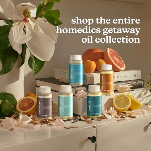 Homedics SereneScent Miami Sunset Home Fragrance Oil, 120 ml, for use with Homedics SereneScent Waterless Diffuser (ARMH-970/973), Clean & Natural in Saudi Arabia
