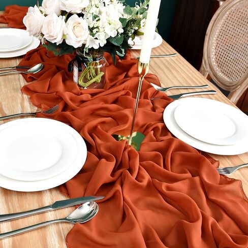 DOLOPL 10ft Black Chiffon Table Runner Wedding Table Runner,29x120 inches Gauze Table Runner,Rustic Sheer Table Decor for Romantic Bridal Shower, Baby Shower, Birthday Party Cake Table in Saudi Arabia