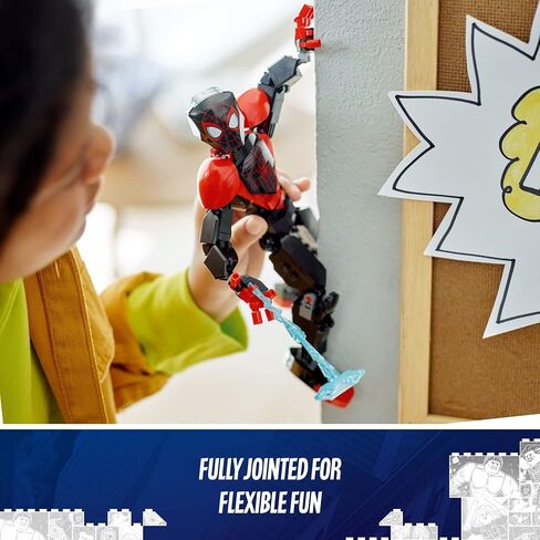LEGO Marvel Miles Morales Figure Set, 76225 Fully Articulated Spider-Man Action Toy, Super Hero Movie Collectible, Birthday Gift Idea for Kids in Saudi Arabia