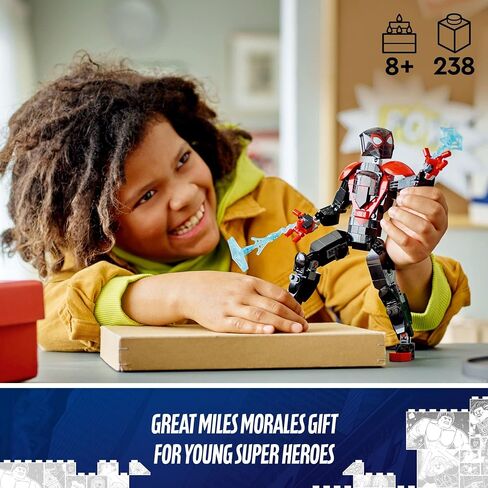 LEGO Marvel Miles Morales Figure Set, 76225 Fully Articulated Spider-Man Action Toy, Super Hero Movie Collectible, Birthday Gift Idea for Kids in Saudi Arabia